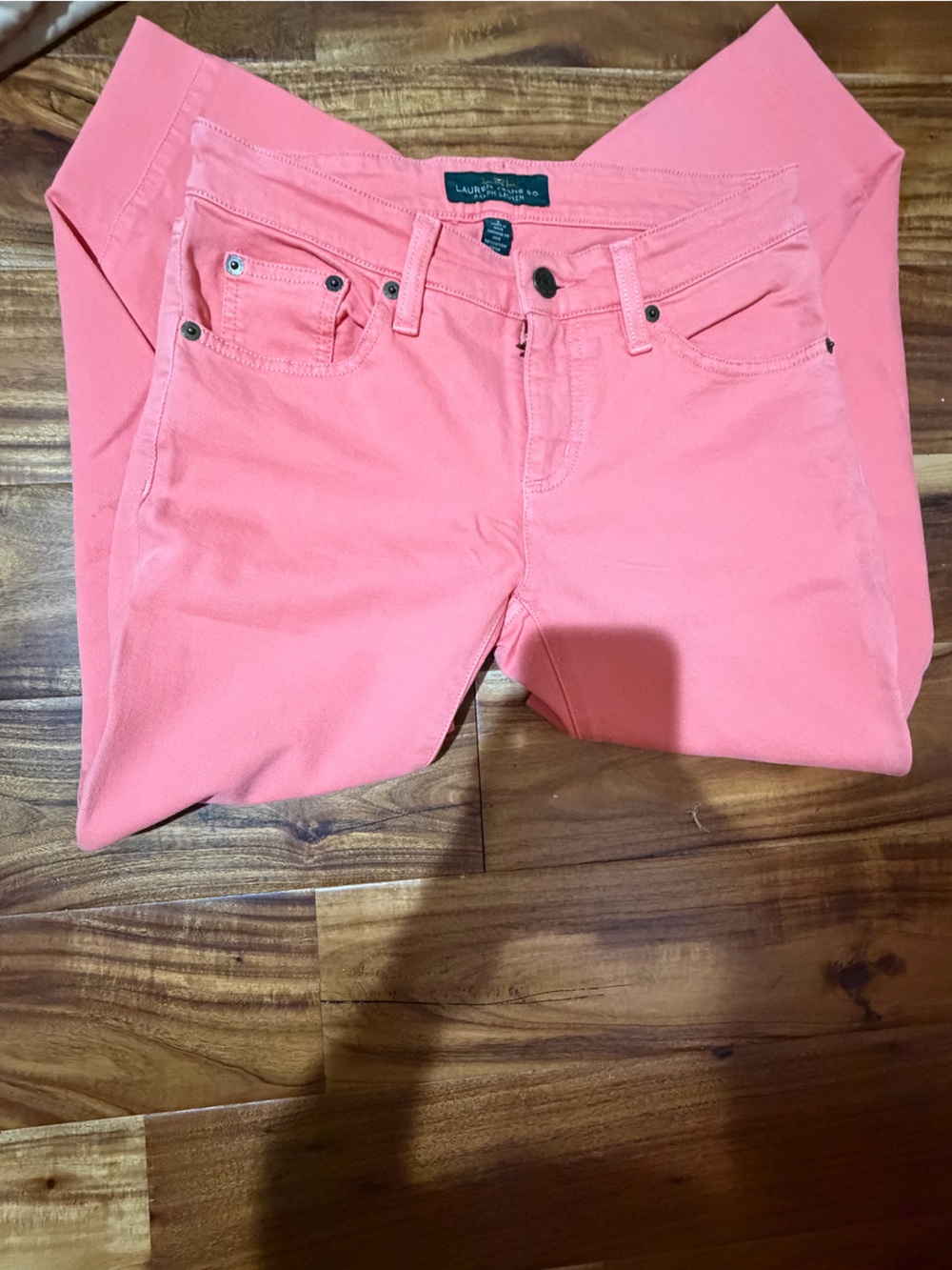 Ralph Lauren Coral Shorts with Classic Five-Pocket Style